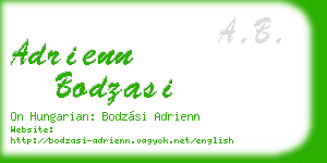 adrienn bodzasi business card