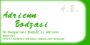 adrienn bodzasi business card